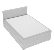 Boxpringová postel 140x200, světle šedá, FERATA KOMFORT