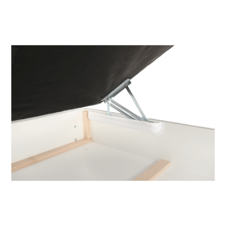 Boxpringová postel 140x200, světle šedá, FERATA KOMFORT