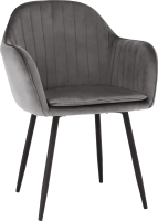 Designové křeslo, šedá Velvet látka, ZIRKON