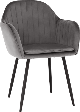 Designové křeslo, šedá Velvet látka, ZIRKON