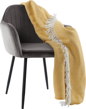 Designové křeslo, šedá Velvet látka, ZIRKON