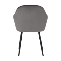 Designové křeslo, šedá Velvet látka, ZIRKON