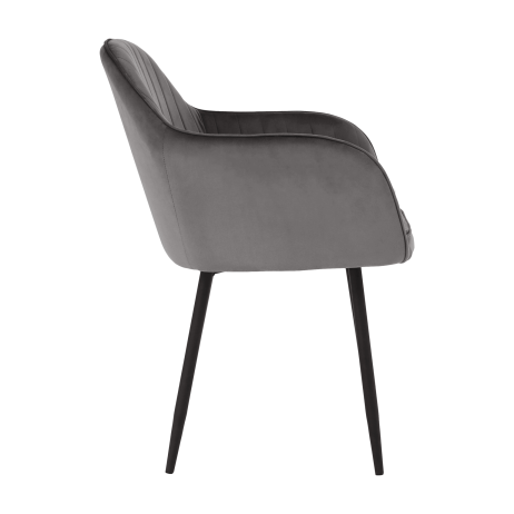Designové křeslo, šedá Velvet látka, ZIRKON