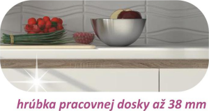 Dolní skříňka dolní LINE WHITE, bílý vysoký lesk HG
