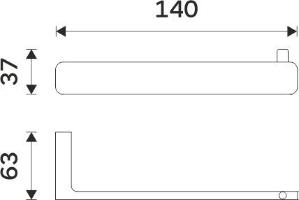 Držák na toaletní papír Maya 29055-05