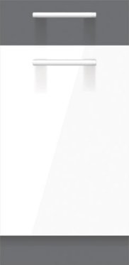 Kuchyňská linka Modena 240 cm - bílý lesk