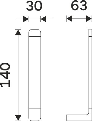 Rezervní držák na toaletní papír Maya 29055R-05