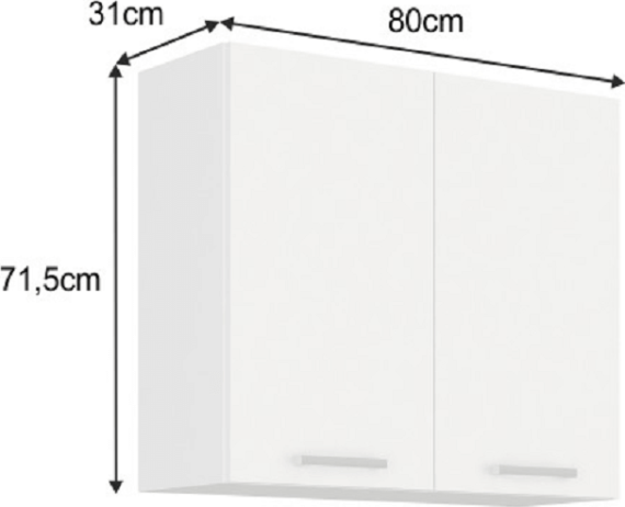Horní skříňka SPLIT 80 G-72 2F