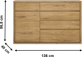 Komoda, dub shetland, SHELDON TYP 42