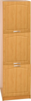 Kuchyňská skříňka  LORA MDF NEW KLASIK S40 / 210/57, levá, olše