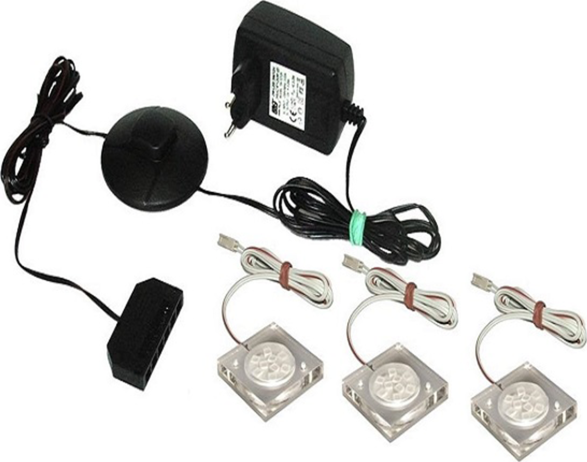 LED osvětlení, 3-bodové, bílá, OLJE