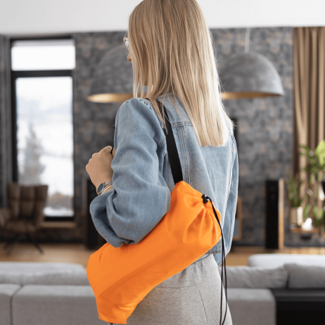 Nafukovací sedací vak/lazy bag LEBAG, oranžová
