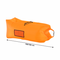 Nafukovací sedací vak/lazy bag LEBAG, oranžová