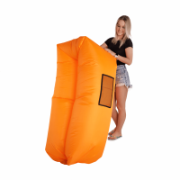 Nafukovací sedací vak/lazy bag LEBAG, oranžová