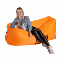 Nafukovací sedací vak/lazy bag LEBAG, oranžová