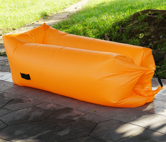 Nafukovací sedací vak/lazy bag LEBAG, oranžová