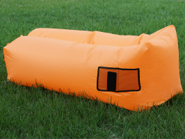 Nafukovací sedací vak/lazy bag LEBAG, oranžová