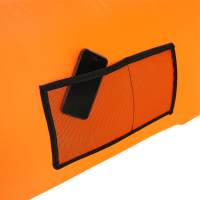 Nafukovací sedací vak/lazy bag LEBAG, oranžová