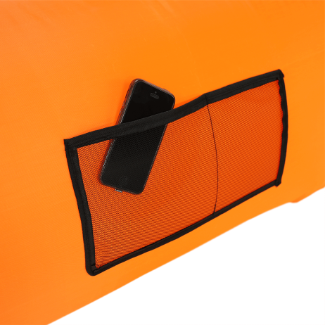 Nafukovací sedací vak/lazy bag LEBAG, oranžová