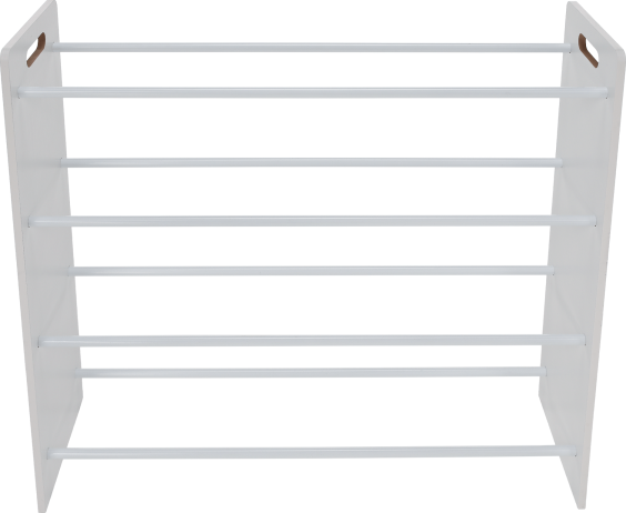 Organizér / regál na hračky, bílá / vícebarevná, MAISAN