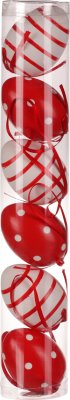 Plastová vajíčka VEL7166 RED