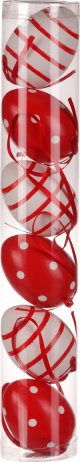 Plastová vajíčka VEL7166 RED