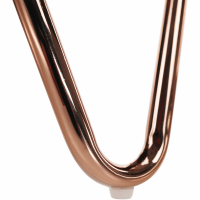 Příruční stolek VALERO, rose gold chrom růžová / černá