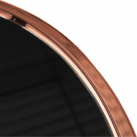 Příruční stolek VALERO, rose gold chrom růžová / černá