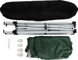 Nůžkový skládací zahradní altánek / pavilon, zelená, 2x2 m, TREKAN TYP 1