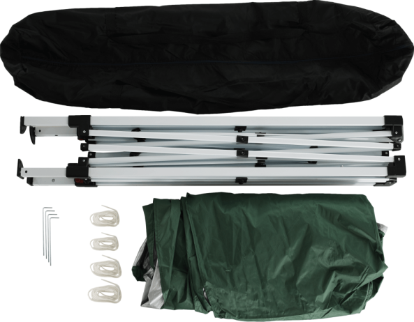 Nůžkový skládací zahradní altánek / pavilon, zelená, 2x2 m, TREKAN TYP 1