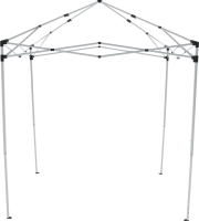 Nůžkový skládací zahradní altánek / pavilon, zelená, 2x2 m, TREKAN TYP 1