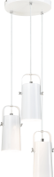 Visící lampa, bílá / kov, DEVAN