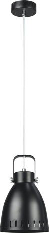 Visící lampa, černá / kov, AIDEN typ3