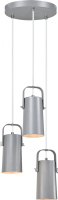 Visící lampa, šedá / kov, DEVAN