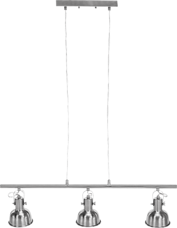 Visící lampa v retro stylu, kov, matný nikl, AVIER TYP 4