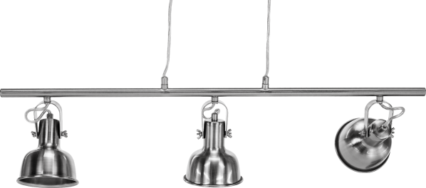 Visící lampa v retro stylu, kov, matný nikl, AVIER TYP 4