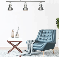 Visící lampa v retro stylu, kov, matný nikl, AVIER TYP 4