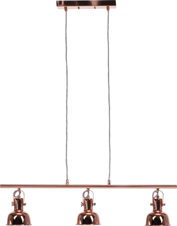Visící lampa v retro stylu, kov, rose gold, AVIER TYP 4