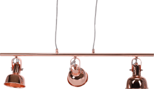 Visící lampa v retro stylu, kov, rose gold, AVIER TYP 4