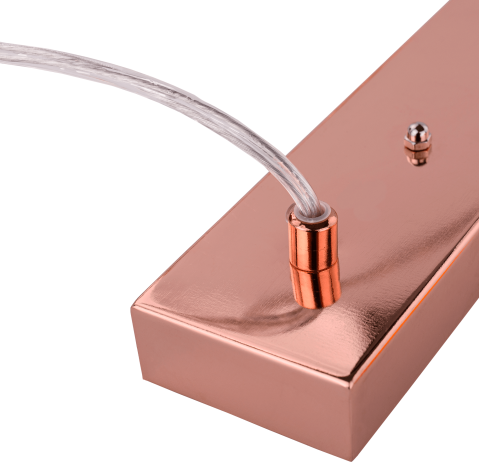 Visící lampa v retro stylu, kov, rose gold, AVIER TYP 4