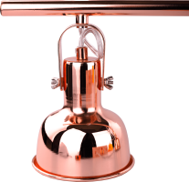 Visící lampa v retro stylu, kov, rose gold, AVIER TYP 4