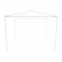 Zahradní párty stan, bílá, 3x3 m, TEKNO TYP 1