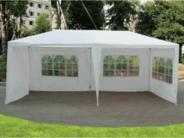 Zahradní párty stan, bílá, 3x6 m, TEKNO TYP 2
