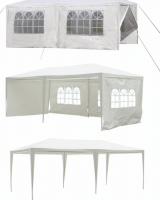 Zahradní párty stan, bílá, 3x6 m, TEKNO TYP 2