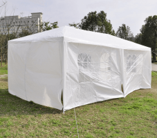 Zahradní párty stan, bílá, 3x6 m, TEKNO TYP 2