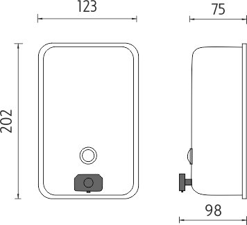 Zásobník na dezinfekční gel HP 8131-18