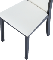 Židle Venis NEW, wenge / ekokůže bílá