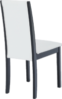Židle Venis NEW, wenge / ekokůže bílá