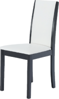 Židle Venis NEW, wenge / ekokůže bílá