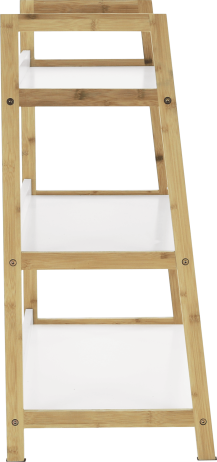 Regál KOEN TYP 1, bílá / přírodní
